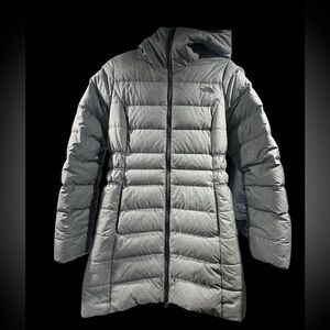 The North Face Gray Quilted Puffer Coat